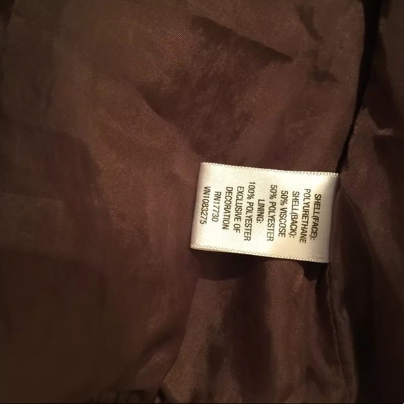 Xhilaration Faux Leather Jacket Brown. Size Medium - Picture 6 of 7